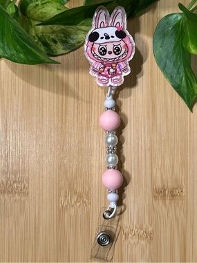 💜✨ Labubu Velcro Badge Buddy / Interchangeable Badge Topper
